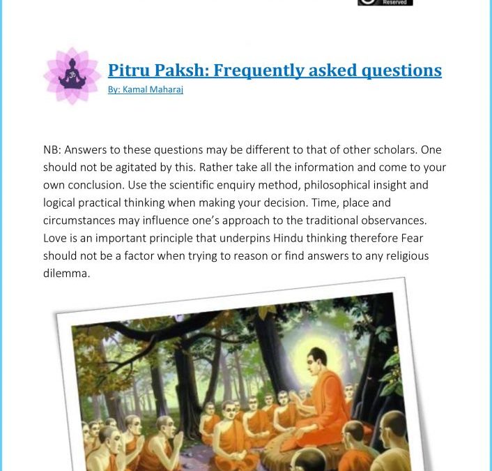 Pitru Paksh: Frequently asked questions